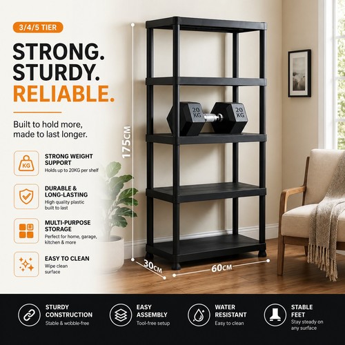 Plastic storage shelving - storage,